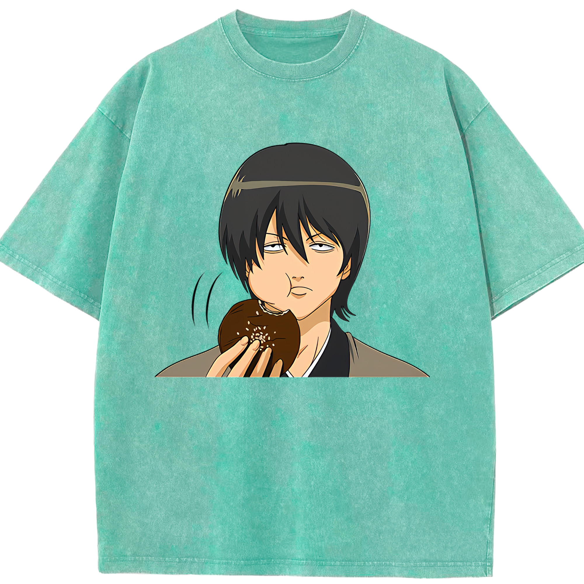 （画像用） ぎんたま 坂田銀時（さかたぎんとき） 神楽 志村新八（しむら しんぱち） GINTAMA Sakata Gintoki Kagura Shimura Shinpachi 綿100% ヴィンテージ風 半袖Tシャツ（フロントプリント）